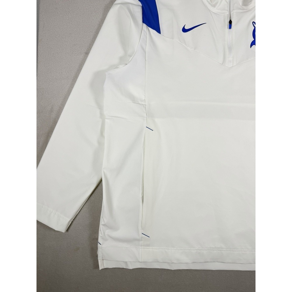 Nike Team Quarter-Zip Pullover Jacket White Blue Mens XL Dri-FIT - Picture 4 of 16